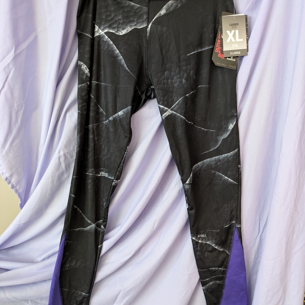 Black and Purple Huntworth Leggings